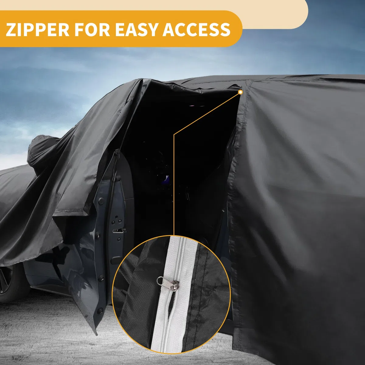 Funda para Todo Clima Protección Exterior Completa Anti-UV Sol Lluvia para Mazda MX-5 Miata 190T-PU Negro con Franjas Reflectantes.