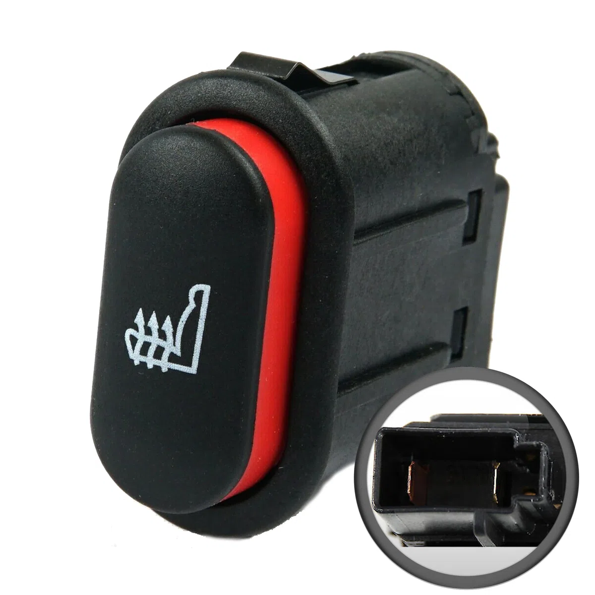Interruptor de Asiento con calefacción - Interruptor de Calentador de Asiento Compatible con Fiesta Fusion Ranger Transit Mondeo 6706942, 93BG19K314AA