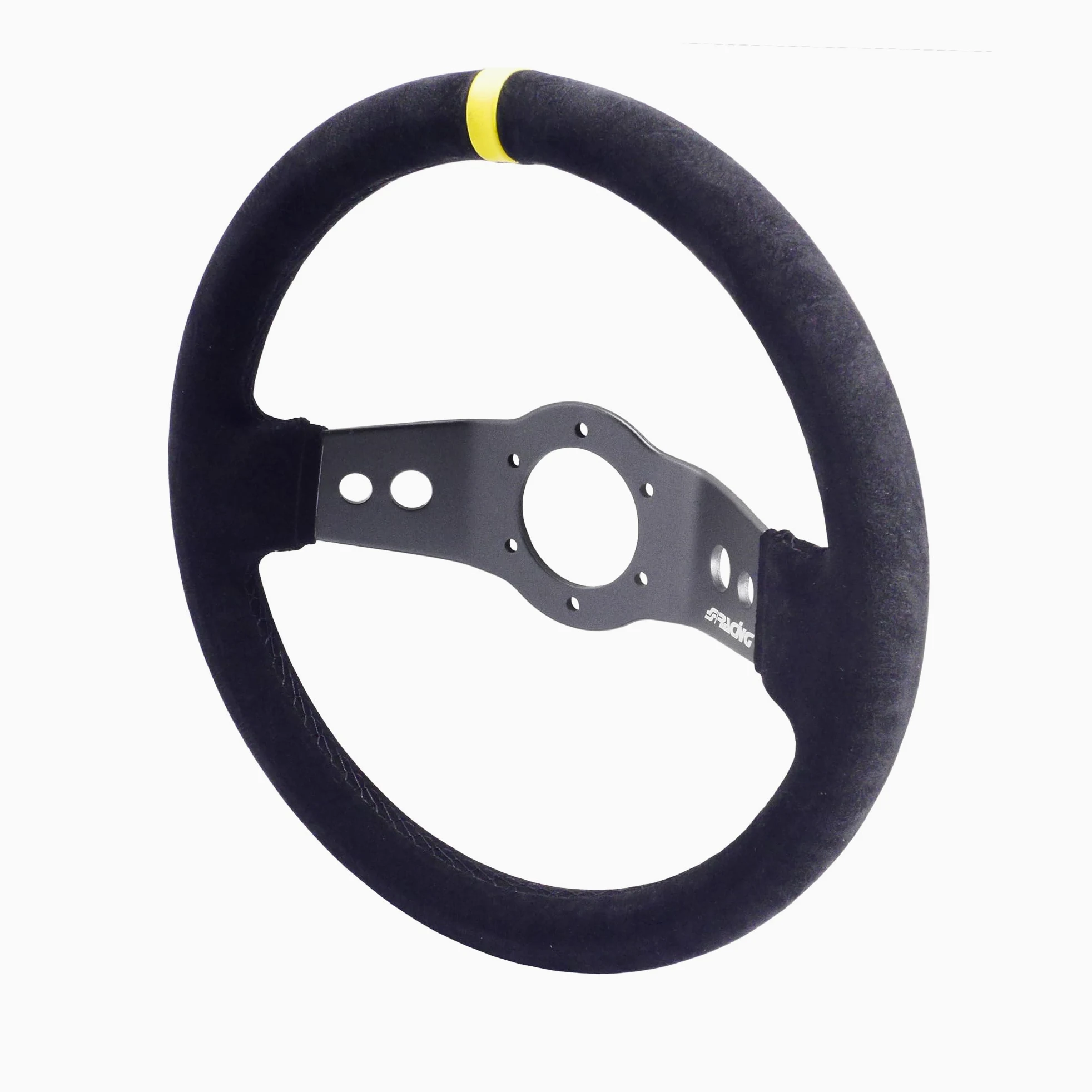Simoni Racing Volante Deportivo Rally 320mm - Ante Negro (Deep Dish - 47mm)