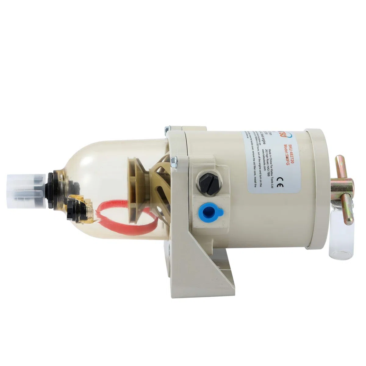 KATSU Filtros de Combustible, Separador de Agua de Filtro de Combustible Diésel FG500 para Motores Diésel Barcos Marinos Camiones Tractores Generadores Eléctricos 482720