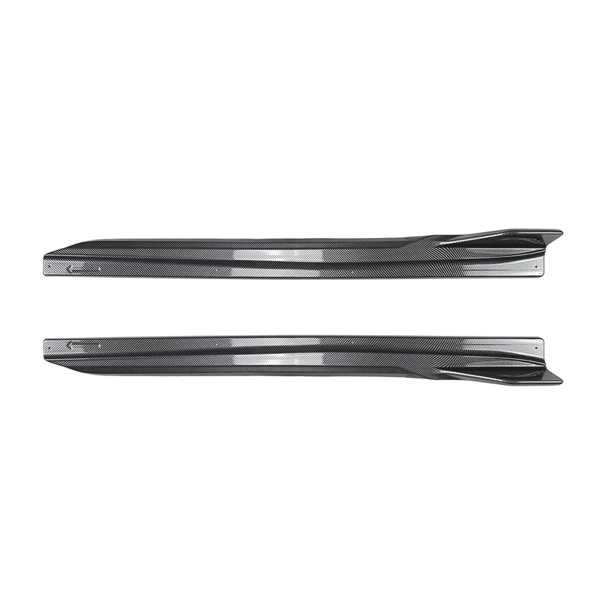 Panel de extensión de faldón lateral de coche para BMW X3 G45 G48 M Sport 2024 2025, aspecto negro/carbono
