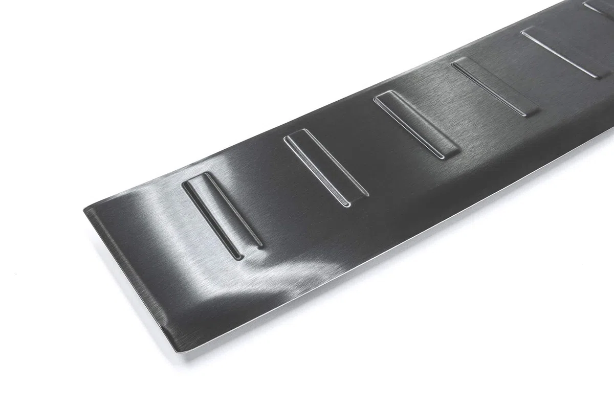 tuning-art L292 Protección Parachoques para VW T5 2003-2015 Antracita, Acero INOX