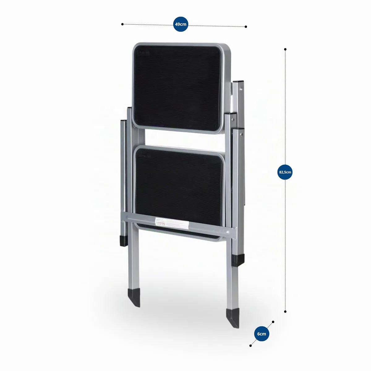 Berger Escalera Dos peldaños | escalón para caravanas | Peldaño Plegable | Escalera para Caravana | Taburete Caravana | Peldaño Caravana | Escalon Autocaravana | Escaleras Plegables, hasta 130 kg