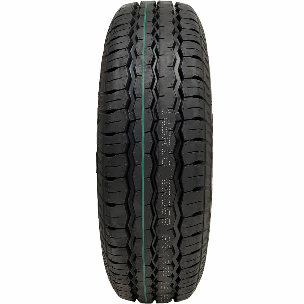 Parnells, 2 Ruedas de Remolque sin Cámara de 10 Pulgadas, Neumático Radial Wanda 145r10 y Llantas de Acero, PCD de 4 Espárragos de 4", Alta Velocidad, Legal en Carretera 84/82n, Diámetro Total 492 mm