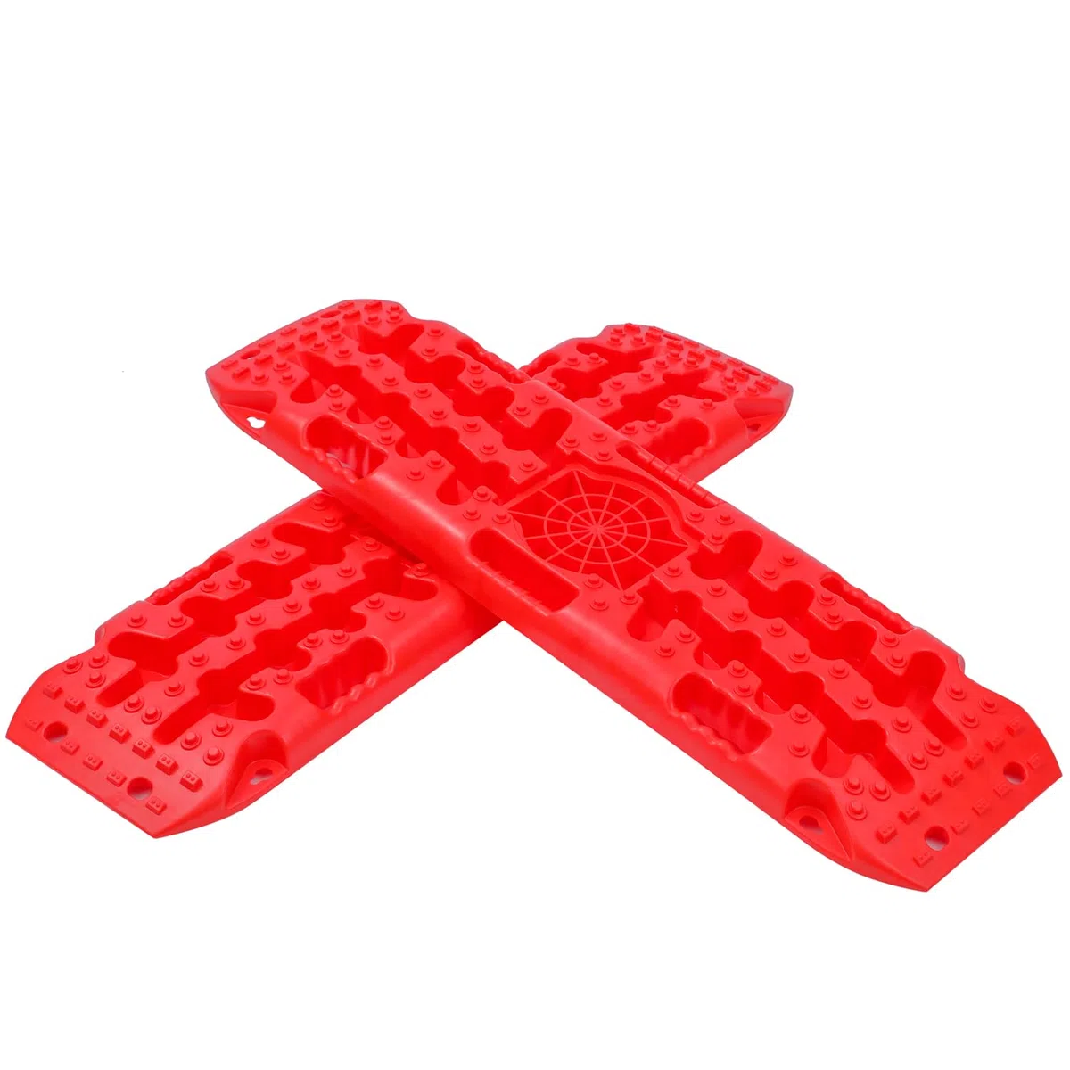 KATSU Tools 2 Piezas 10T Tablas de Tracción de Recuperación con Base de elevación de Gato, Alfombrillas de Tracción para Llantas del Vehículo Todoterreno para Nieve, Hielo, Barro, Arena