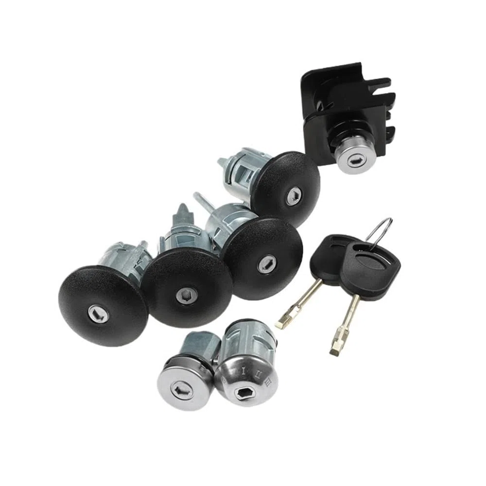 Coche 4359018 Apto for Ford Transit Mk6 2000 2001 2002 2003-2006 Juego de Llaves y cerraduras de Puerta de Barril 1C1A-V22050-BA /4119503/4119503/4359017