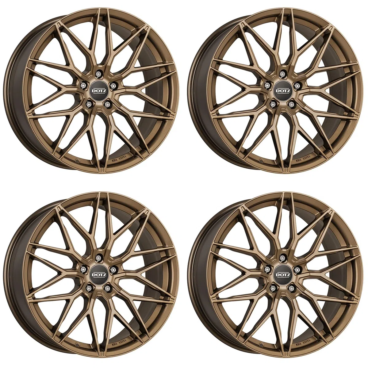 4 llantas Dotz Suzuka bronce 8.0Jx19 ET27 5x112 compatibles con Audi A4 A5 A6 A7 A8 Q5