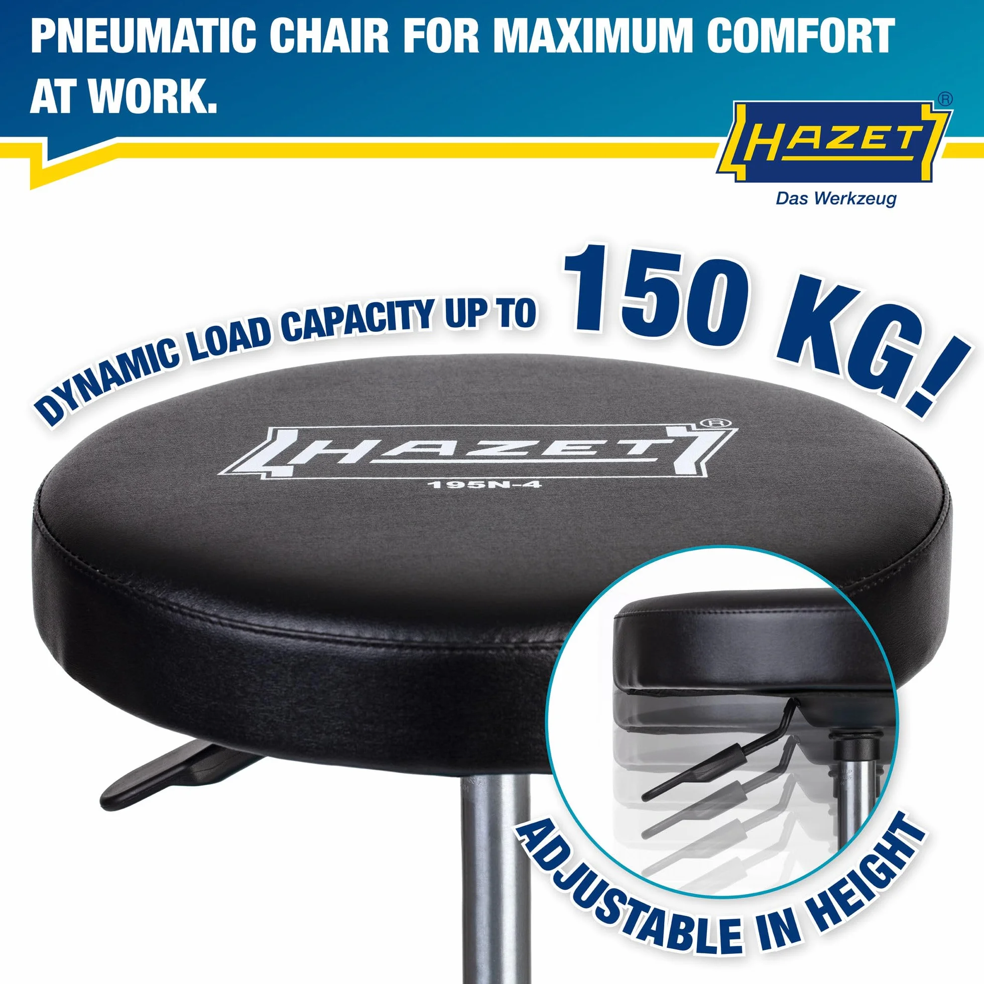 HAZET 195N-4 Taburete de taller