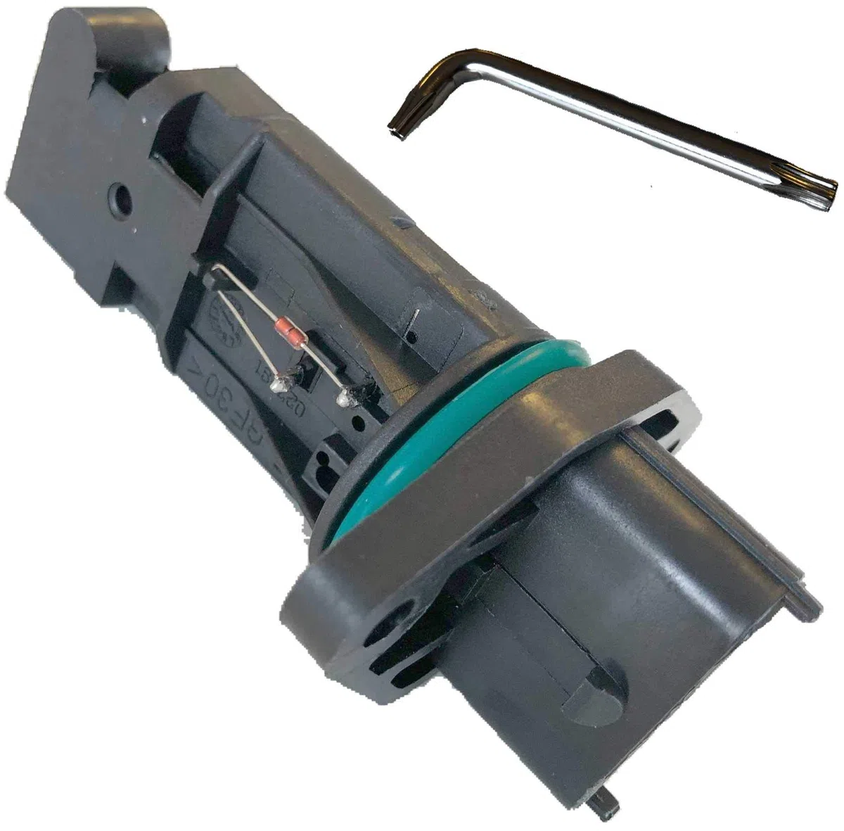 Twowinds - Caudalímetro F00C2G2063 Compatible con Alfa Romeo, Opel, Fiat, Lancia, Saab, Suzuki - Medidor Masa Aire - Flujometro (llave incluida)