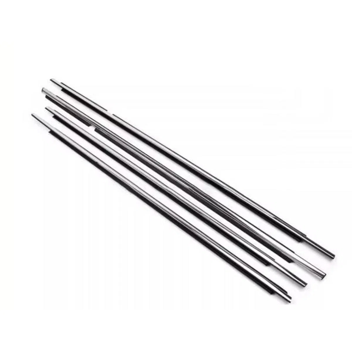 Junta de Goma Para Peugeot 301 2013-2017 Para Citroen Para Elysee 2014-2016 Ventanas Exteriores Coche Burlete Goma Cinturón Sellado Tiras Meteorológicas Goma de Sellado Burletes(Chrome)