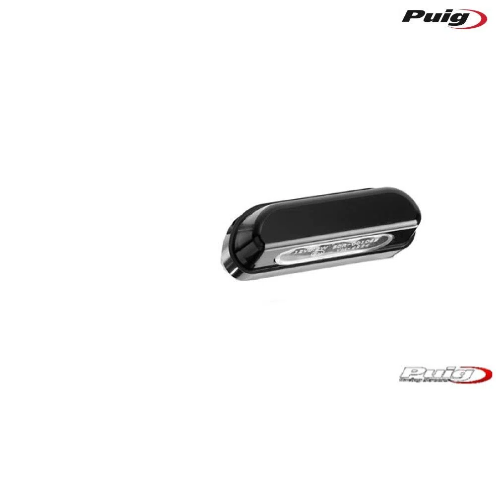 Puig 4645N Grupo Iluminación Led compacto homologado con diseño eficiente y alta visibilidad para integración en motocicleta, Negro