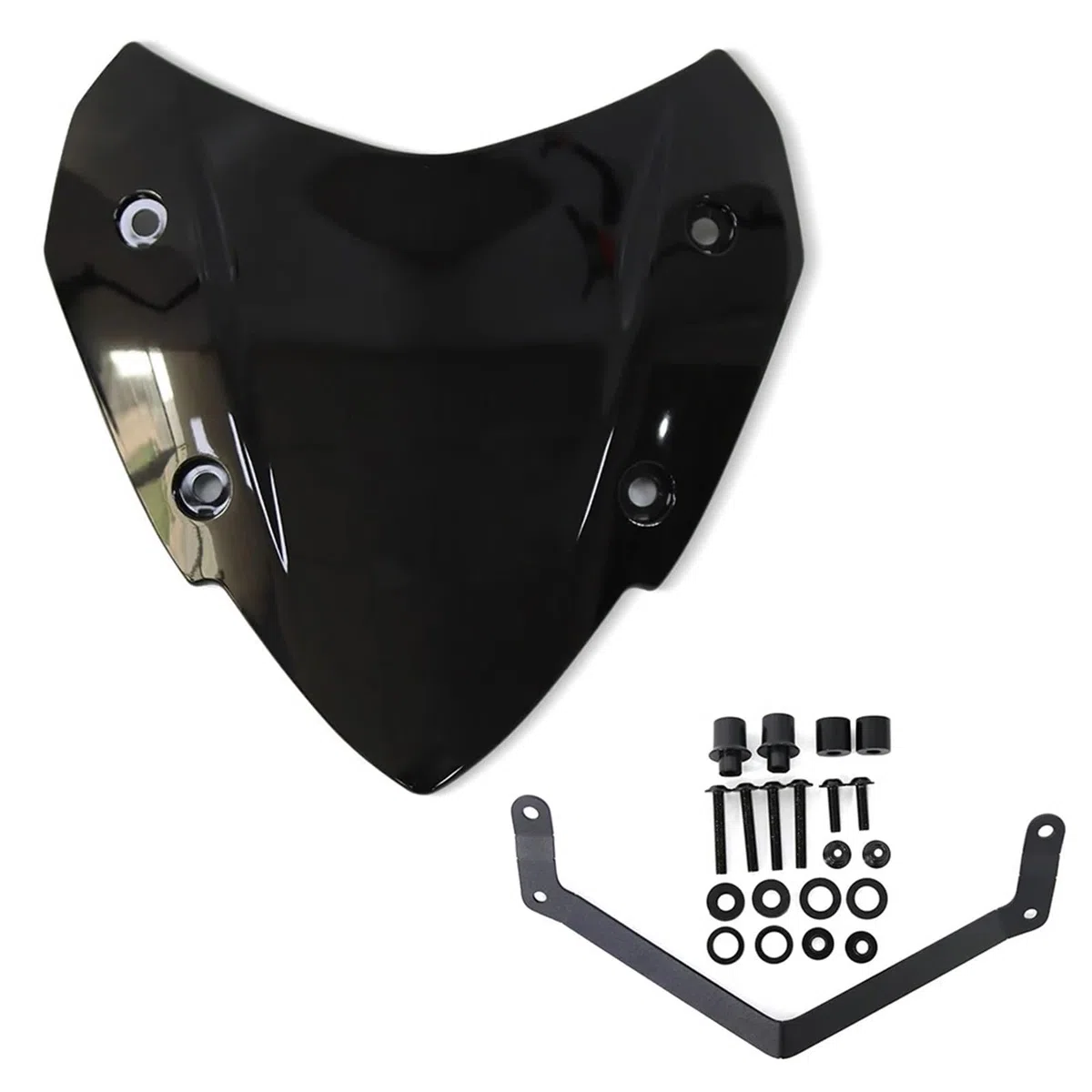 Parabrisas Parabrisas Deportivo Motocicleta para para Tricity 300 2020-2025 2022 2023 2024 Deflectores Viento Visera(Black)