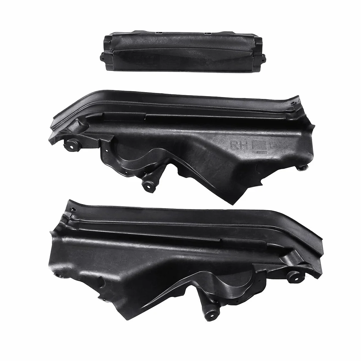 51717169421 - Juego de revestimiento de separación para compartimento del motor superior (3 piezas, repuesto para X5 E70 LCI X6 E71 E72 Hyb 2006-2014 51717169419 51717169420)