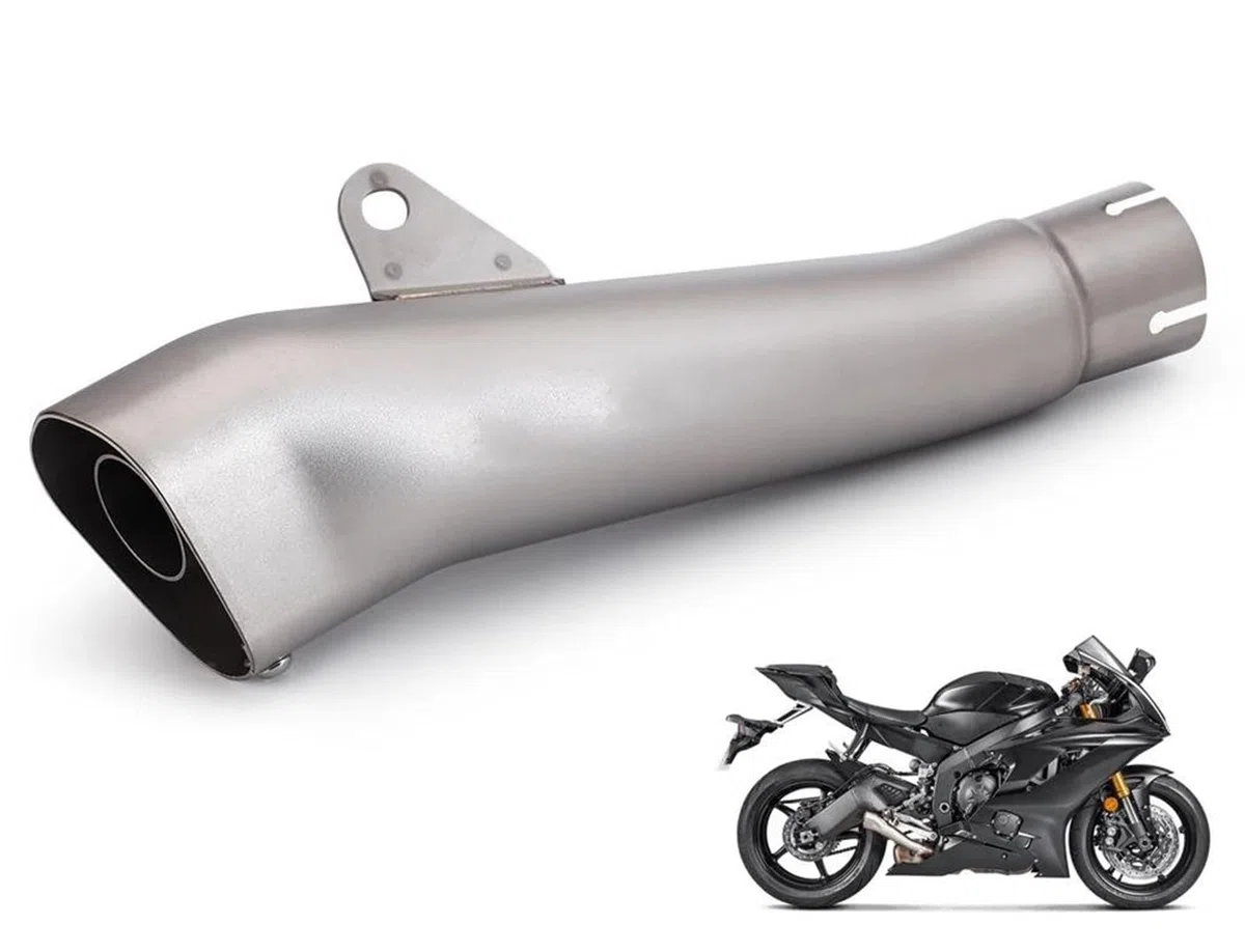 Tubo De Escape Modificado Para Motocicleta, Piezas Enlace Medio Para Silenciador Para Yamaha R6 YZF-R6 YZF 2006 2007 2008-2020 Piezas de montaje