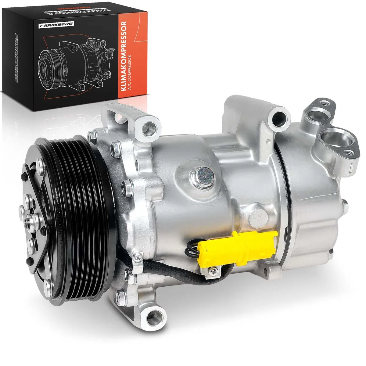 Frankberg Sistemas de aire acondicionado Compresor de aire acondicionado con embrague Compatible con M.i.n.i R55 R56 R57 R58 R59 R60 R61 Replace# 64529223392incl. aceite premezclado