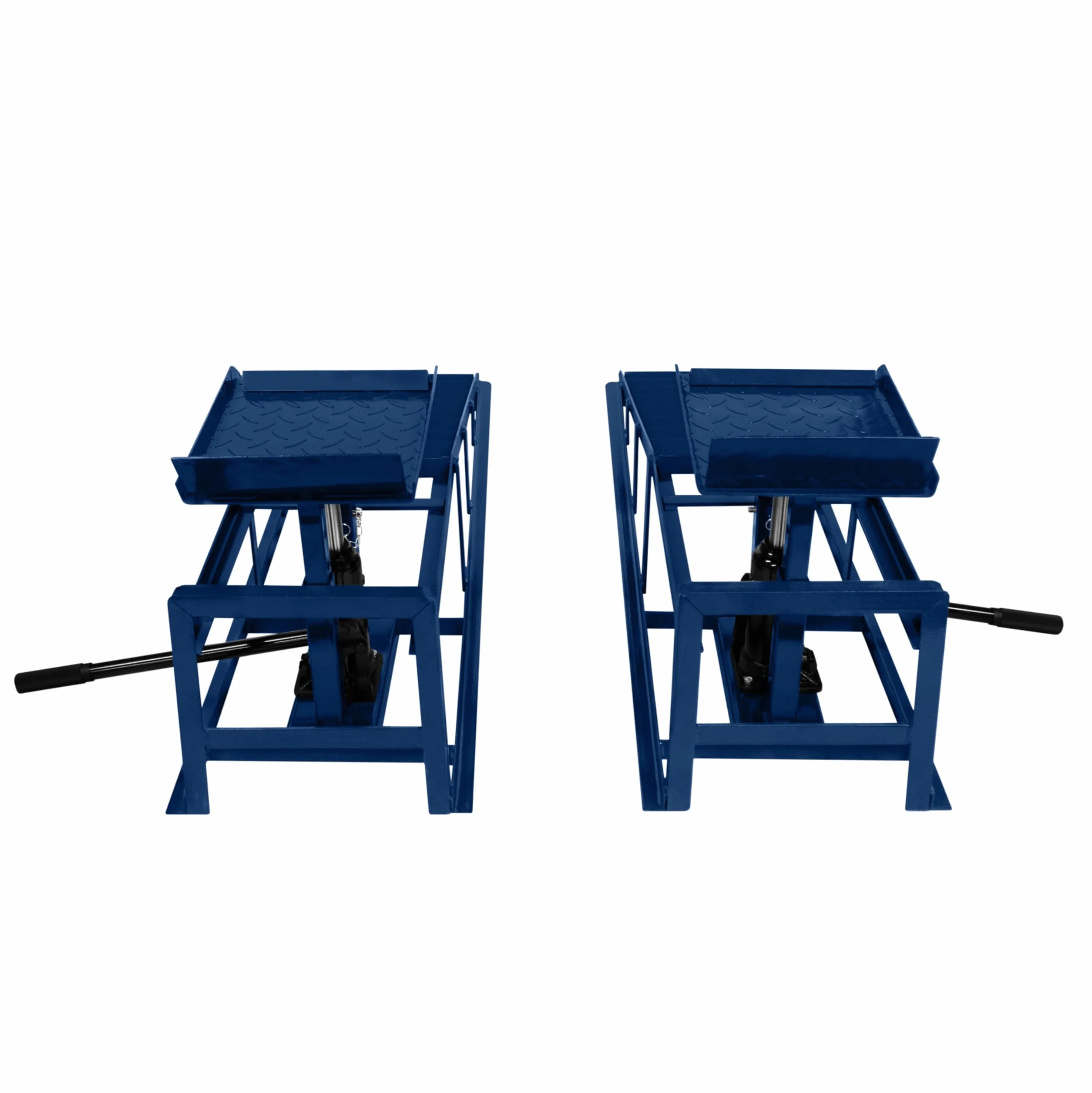 2 Rampas Hidráulicas con Capacidad Total 3 Toneladas 3000kg Rampa Elevar Elevador Automóvil Coche Vehículo Herramienta Mecánico Garaje Taller Plataforma Elevadora 340x260mm Altura Elevación 270-375mm