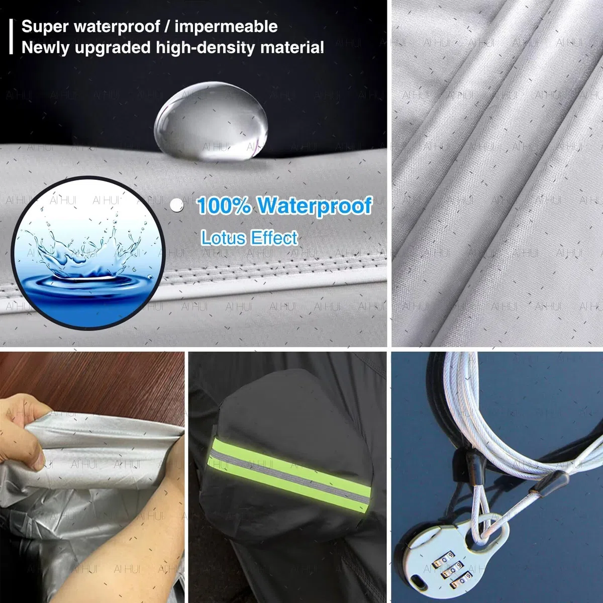Funda Coche para Hyundai i30(2007-22), Cubierta de Coche Impermeable Funda para Coche de Impermeable Funda de Coche Exterior, Cubierta para Coche con Cremallera Anti-UV Antipolvo