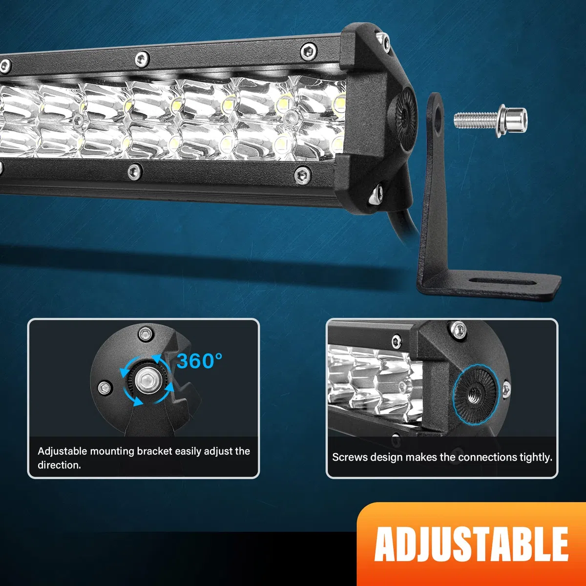Willpower Barra Led 38cm 15 Pulgadas 108W Barra de Luz LED Slim Unica Fila 12V 24V IP67 Impermeable Largo Alcance Faro Led Trabajo Focos Led 6000k para 4x4 Tractor Coche Camion Barco Offroad