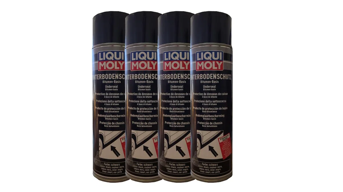 4 x Liqui Moly 6111 subsuelo – Betún Negro Spray subsuelo de protección 500 m
