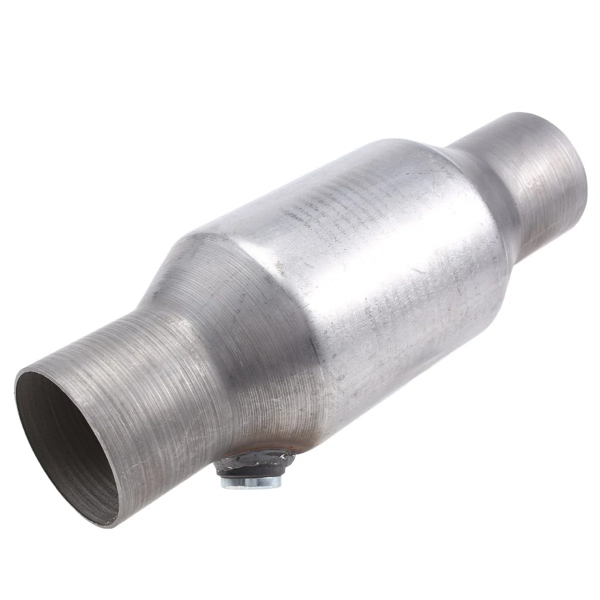 1 StüCk 2.5 Spun Catalizador Catalizador Catalítico Universal de Alto Flujo Acero Inoxidable 425250 Catalizador Catalítico de Escape