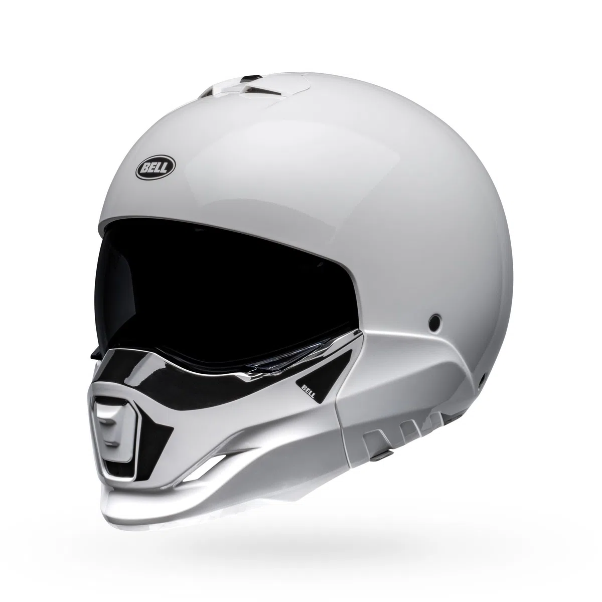 BELL Broozer - Casco (Duplet blanco brillante, grande)