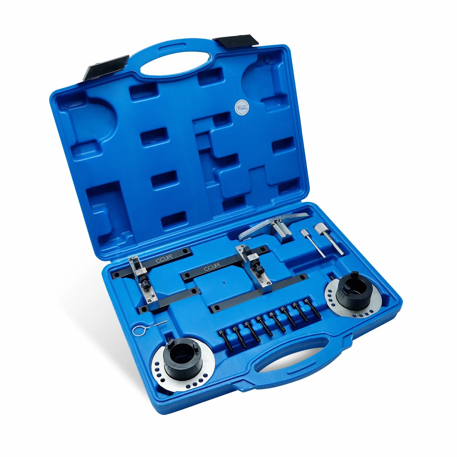 CCLIFE Juego de herramientas de calado motor para Compatible con Ford 1.0 EcoBoost Kit para distribución correa y árbol de levas compatible con Fiesta, Focus, B-MAX, EcoSport