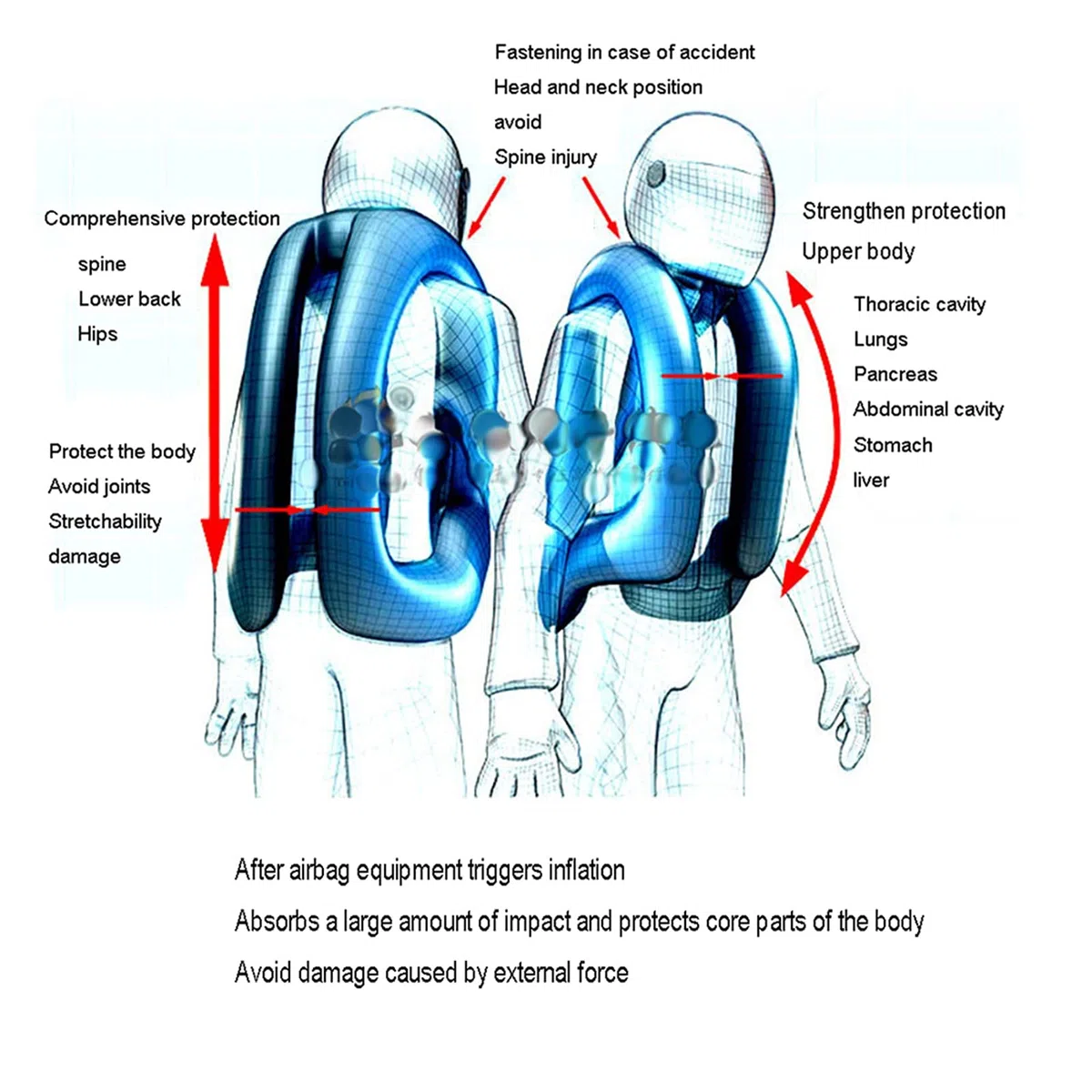 Chaleco Airbag Alta Visibilidad Chaleco Con Airbag Para Moto Para Hombre Broches Ajustables Para Equipo De Conducción Liviano Chaqueta Unisex Para Todas Las Estaciones