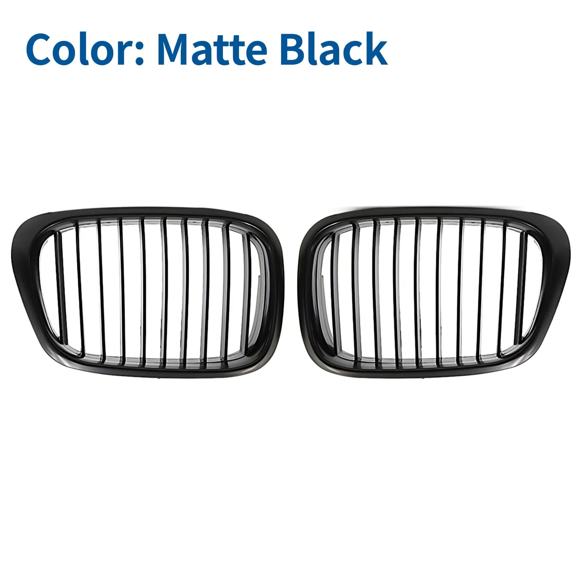 sourcing map Parrilla de rejilla de riñón delantera negra mate para 1997-2003 E39 5 Series 525i 528i 530i 540i M5