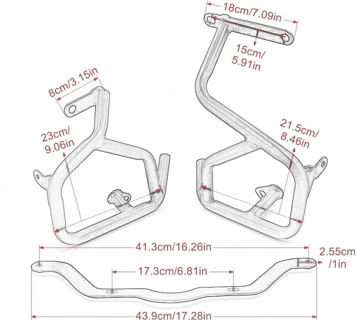 Barras de protección para motocicleta para BMW S1000XR S1000 XR S 1000 2015 2016 2017 2018 2019 para carretera y motor Barras protectoras para motocicletas