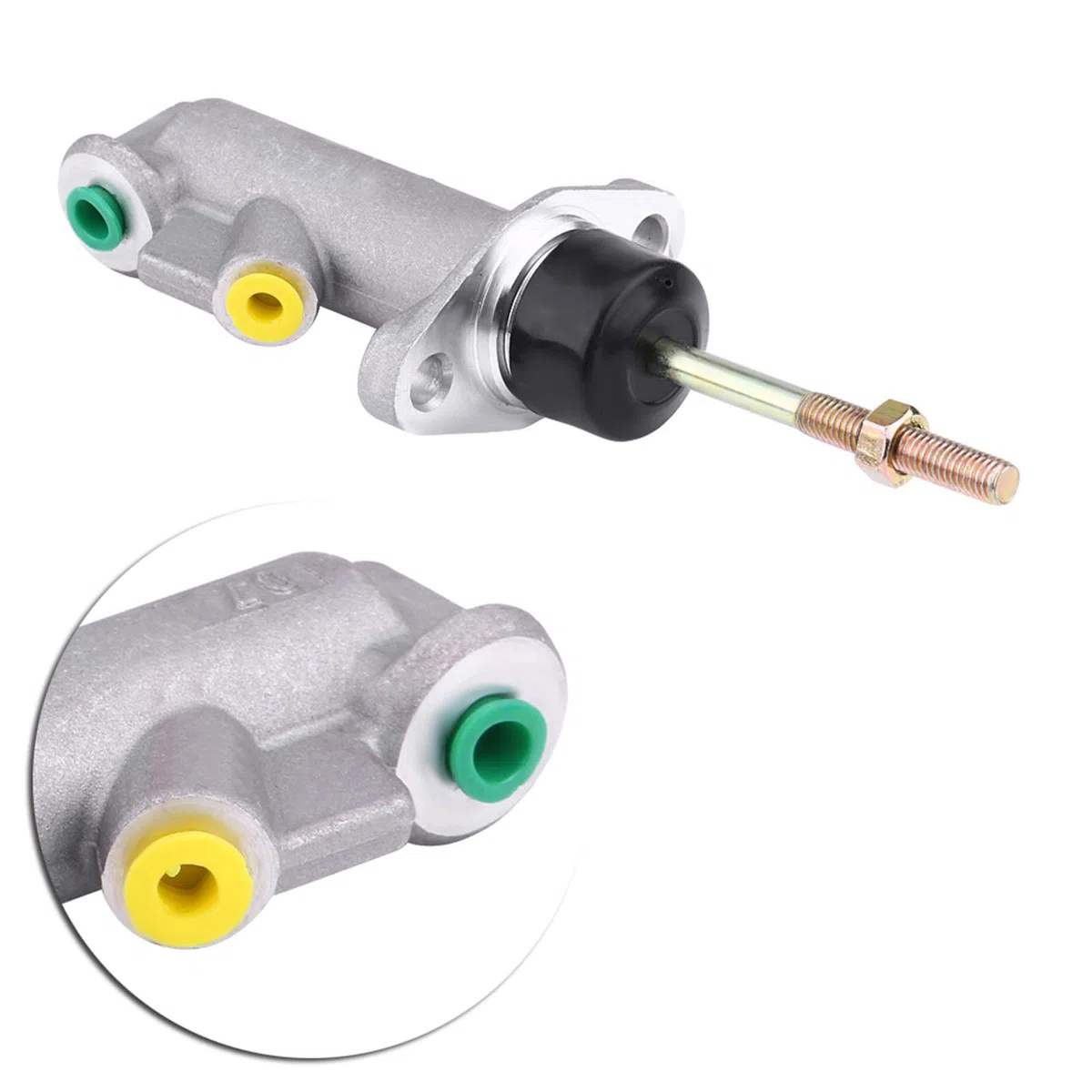 Embrague de Freno de Carreras, Cilindro Maestro, Rosca Hidráulica, Bomba de Freno de Mano de Aleación de Aluminio, Embrague de Freno de Coche, Cilindro Maestro de 0,75 Pulgadas,