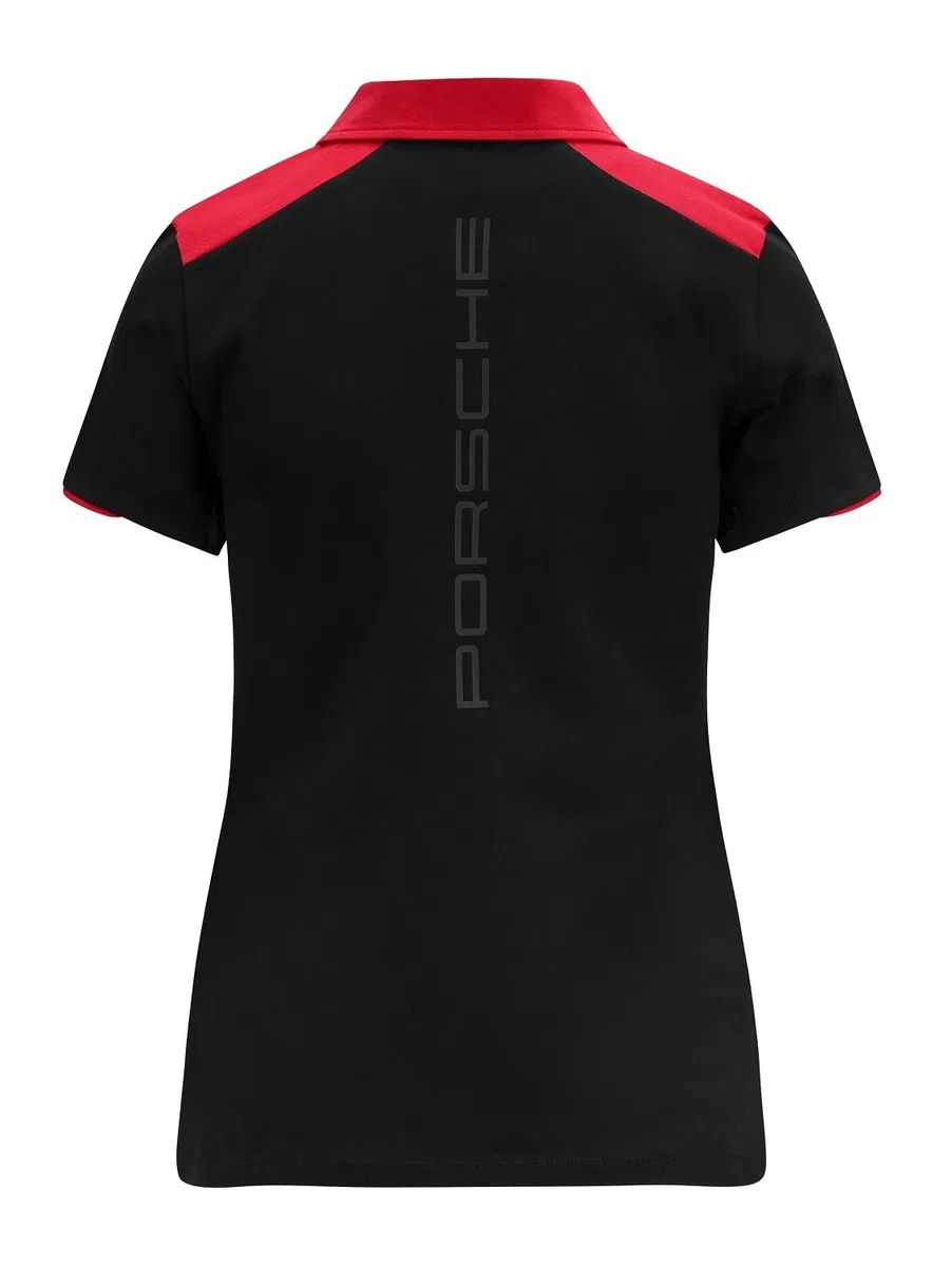 Polo Mujer Porsche Motorsport Team Oficial Formula, Negro , XS