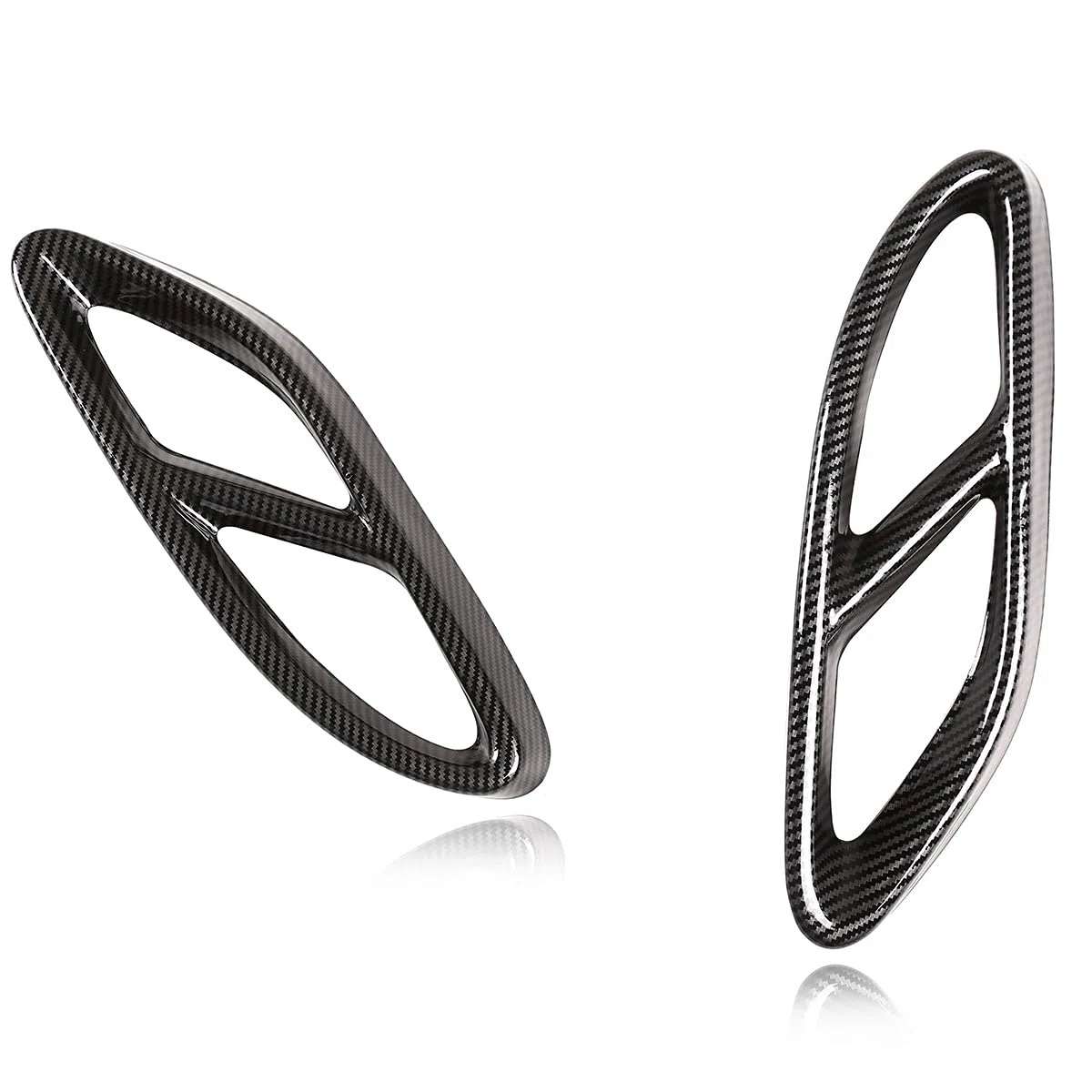 METYOUCAR Cubierta de salida de tubo de escape silenciador de cola de coche de acero inoxidable para Mercedes Benz A/B/C/E/GLA/GLC/GLE/GLS