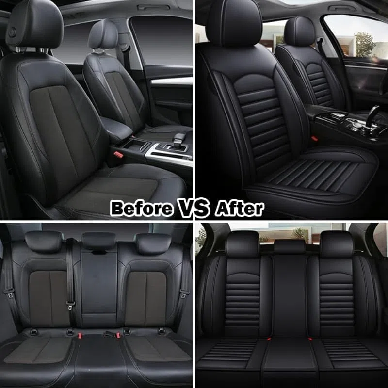 Asientos Fundas Asientos Coche Cuero, para Peugeot 3008 GT Line 2019-2021 Impermeables Juegos De Cubreasientos Interior Accesorios