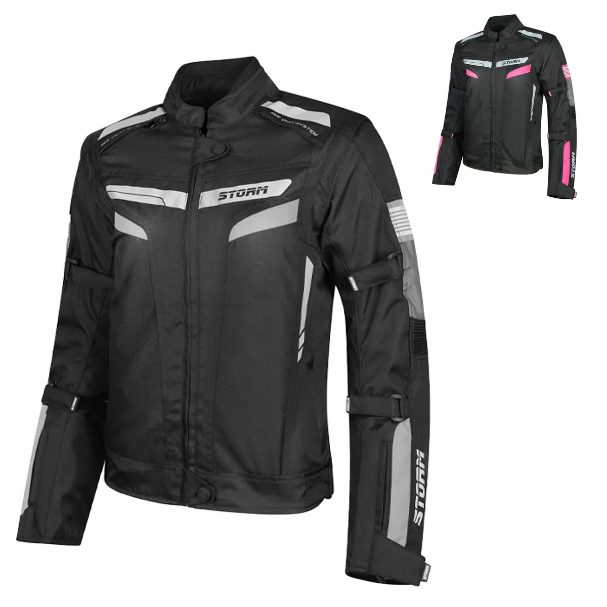 Chaqueta de moto para mujer Storm 4 estaciones con protecciones CE impermeable – Seguridad y comodidad para cada temporada
