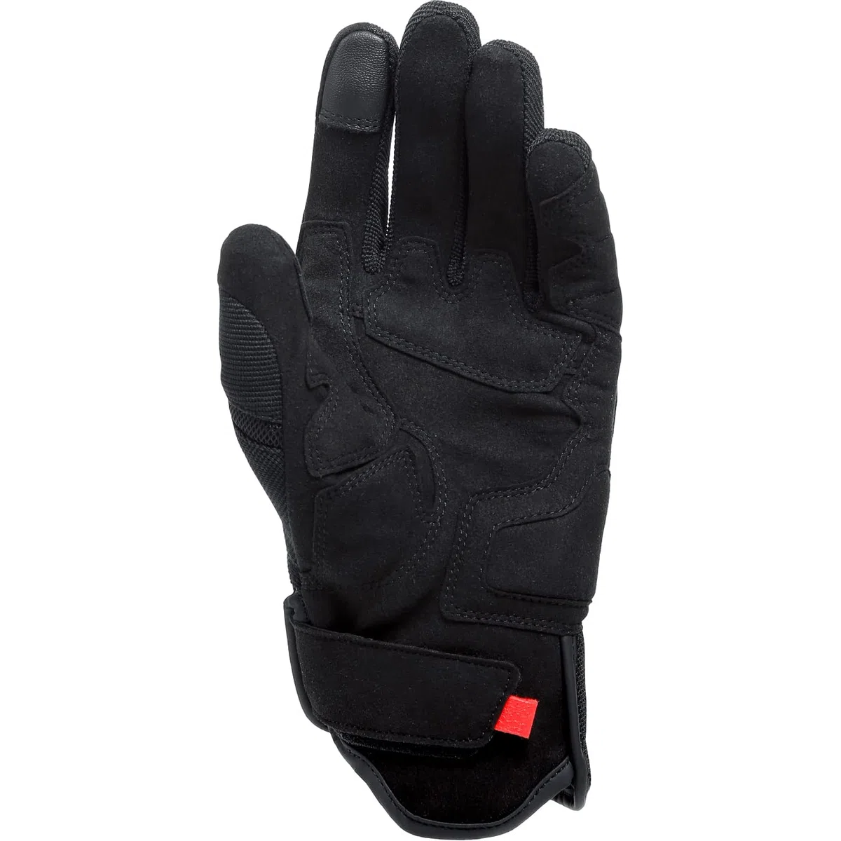 Dainese - Mig 3 Air Tex Gloves, Guantes Moto Hombre de Cuero, Sensor de Pantalla Táctil, Touchscreen, Palma Reforzada y Protectores de Nudillos, Elásticos y Transpirables, Negro | Ajustable