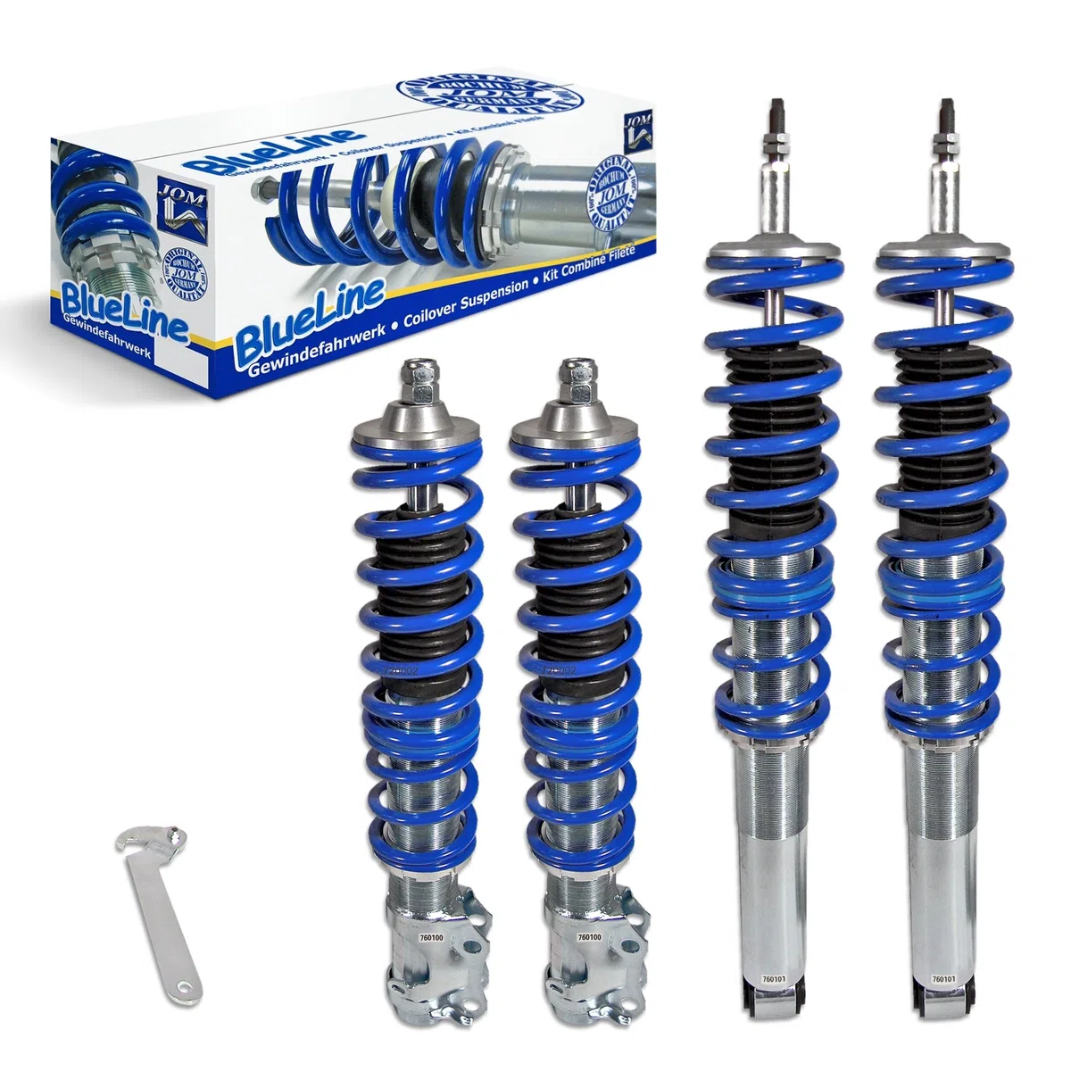 JOM 741005 BlueLine suspension cuerpo roscado VW Golf II/Jetta II 8.83-11.91 (19E) sin 4 x 4, amortiguador/amortiguador
