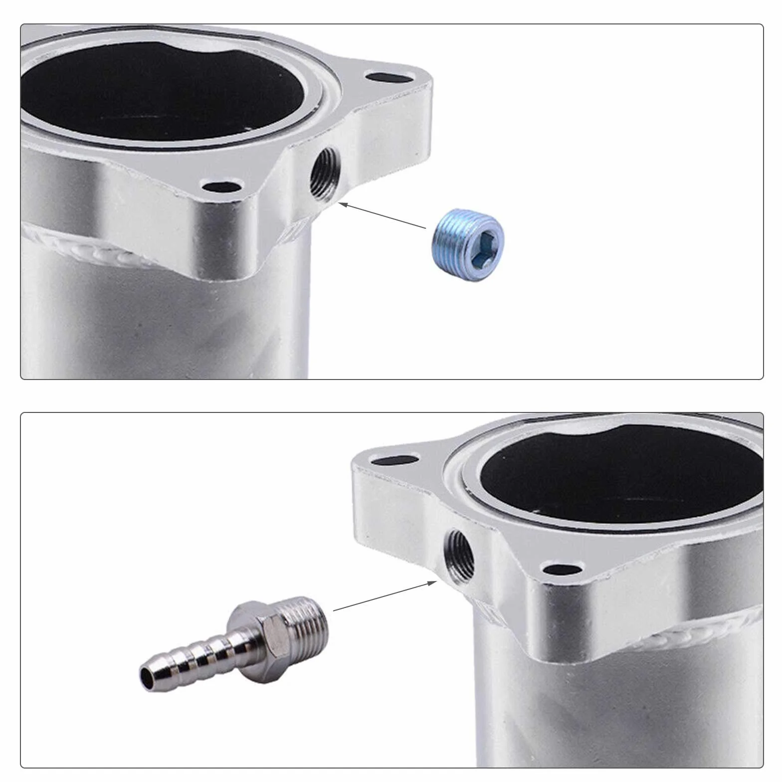 Válvula EGR, tubo de repuesto de válvula de 57 mm para kit de eliminación EGR 1.9 TDI 130/160 CV Diesel