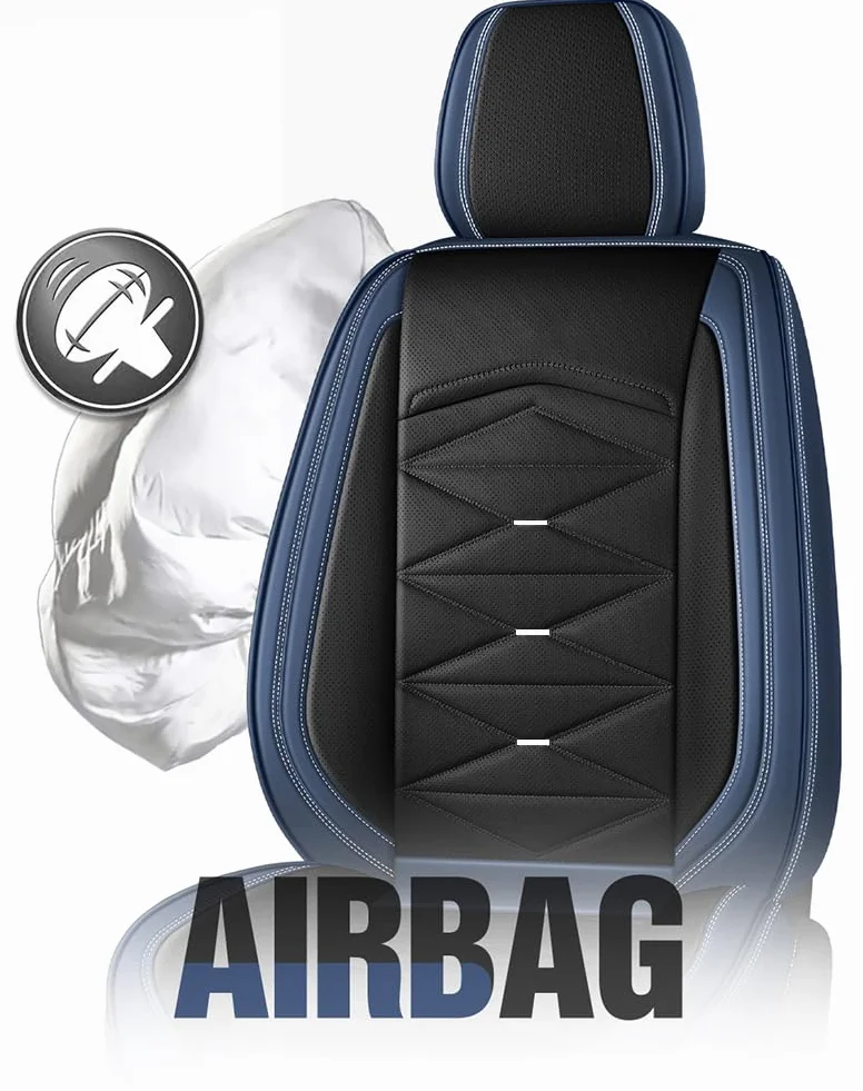 Fundas de asiento de coche de ajuste universal para Mazda CX 5 Audi TT MK2 Hyundai Accent Passat B7 Mazda 6 GH Juego de protección Fundas de asiento de piel de napa premium
