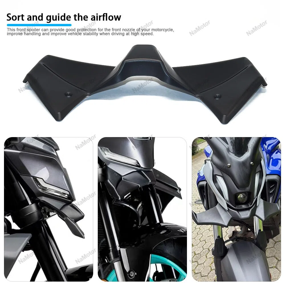 Alerón aerodinámico para MT 09 MT09 2024 2025 Kit de carenado de ala fija del alerón delantero desnudo de la motocicleta
