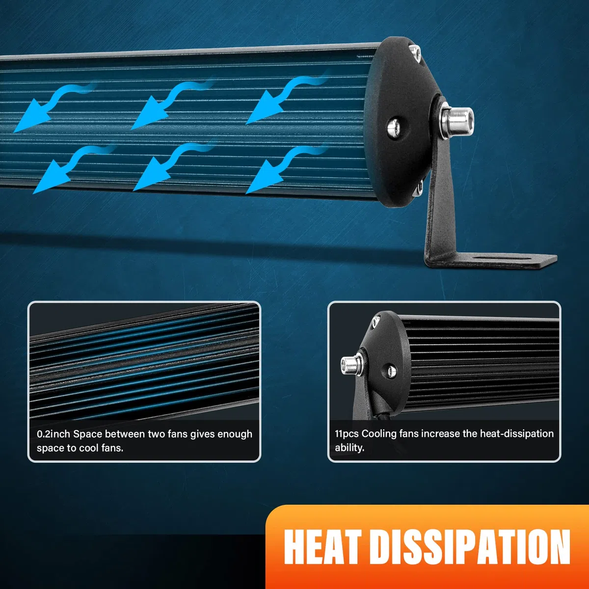 Willpower Barra Led 38cm 15 Pulgadas 108W Barra de Luz LED Slim Unica Fila 12V 24V IP67 Impermeable Largo Alcance Faro Led Trabajo Focos Led 6000k para 4x4 Tractor Coche Camion Barco Offroad