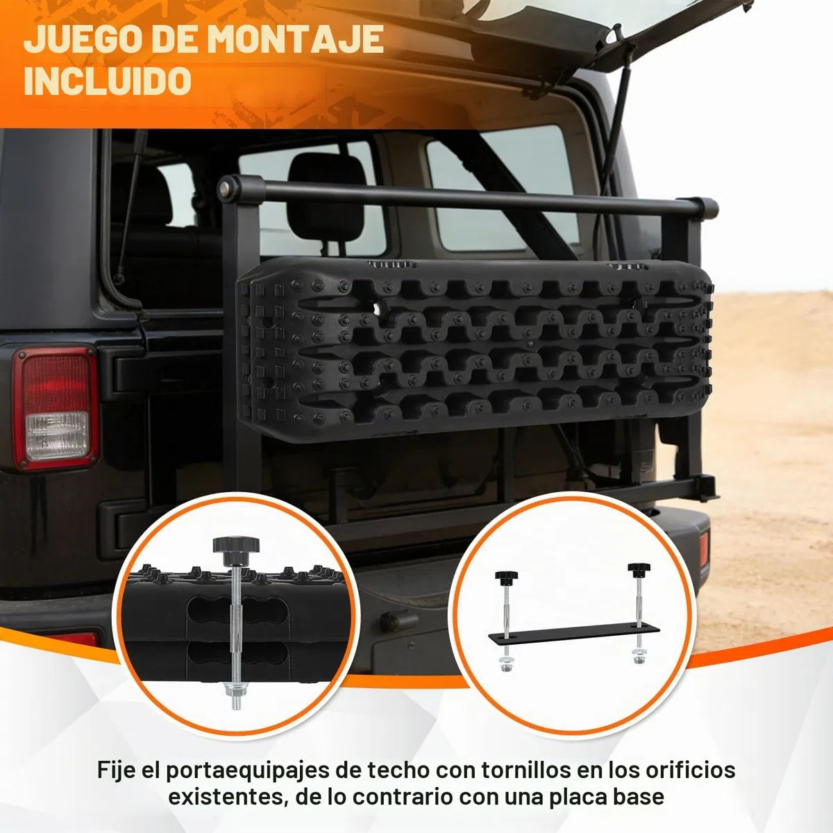 Eulenke Esterilla de tracción para coches, camiones, todoterrenos, con bolsa de almacenamiento y pasadores de fijación (2 unidades)