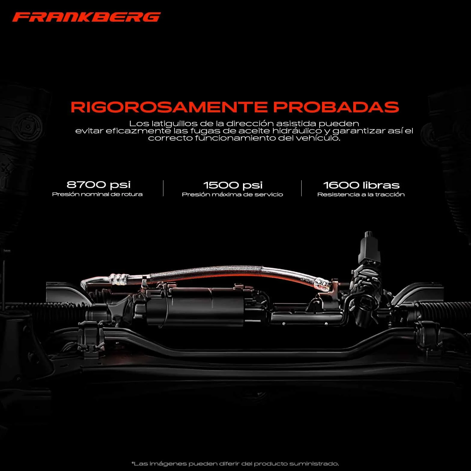 Frankberg Manguera de dirección asistida Compatible con Tourneo Connect Transit Connect P65 P70 P80 Replace# 4T163A719AA,4370971