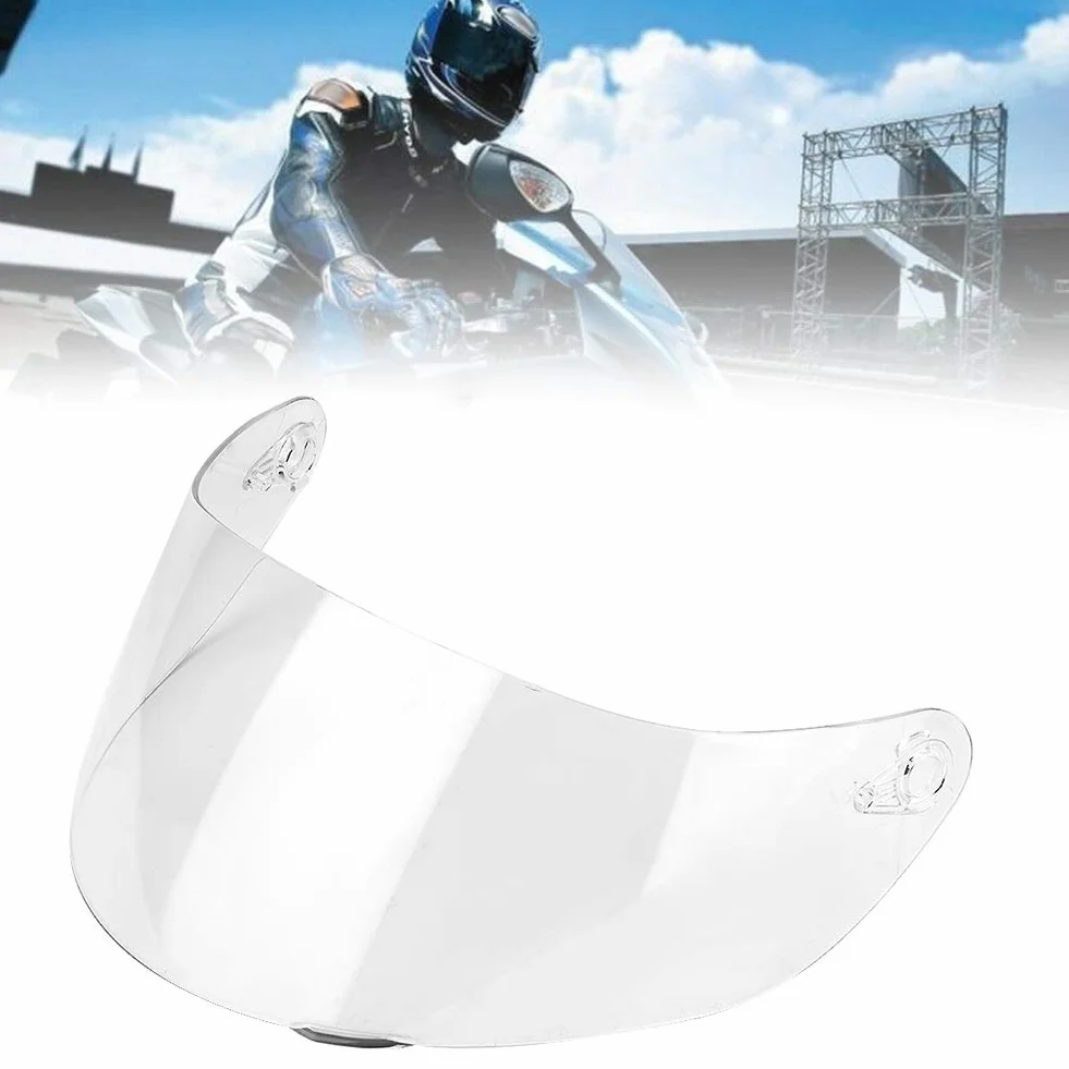 Visera agv k3 + visera para casco con escudo abatible, protector contra el viento para motocicleta, protector de lente para casco, ajuste de cara completa para FTF K1 K3 SV K5 K5-S (transparente)