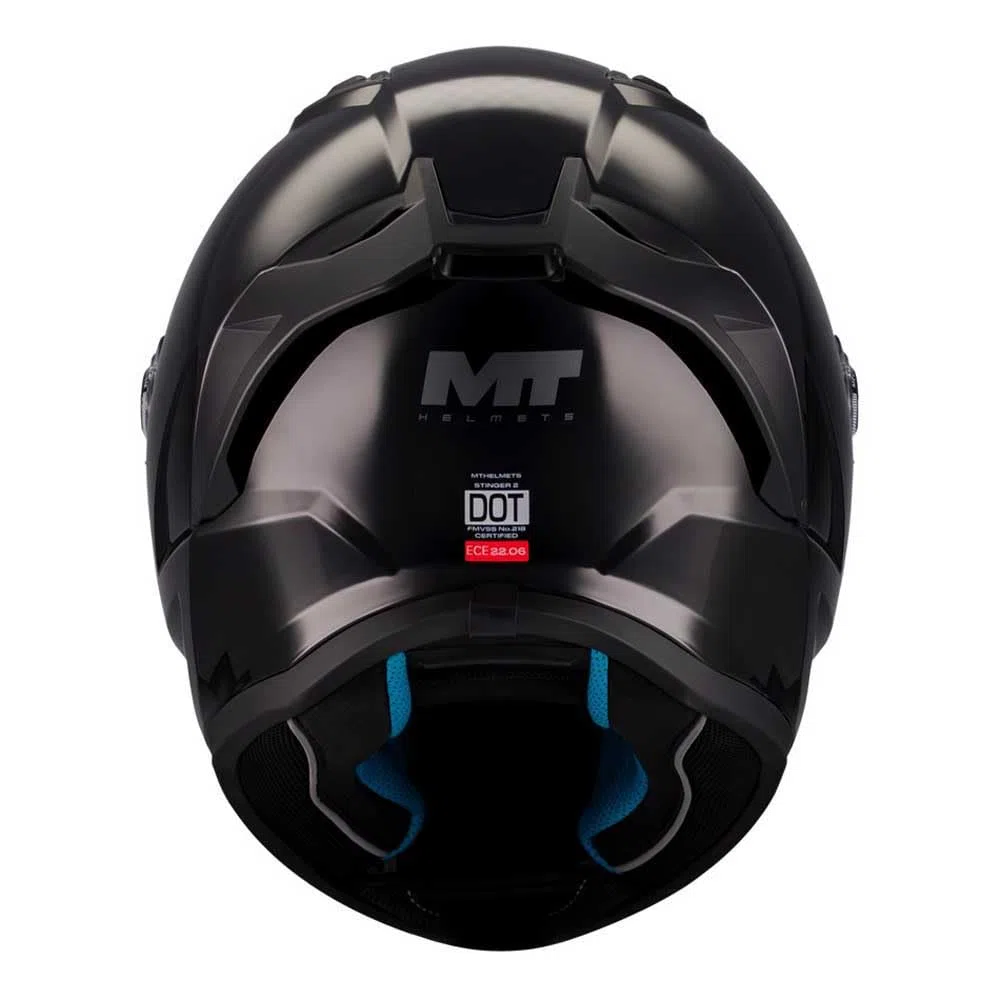MT Helmets Stinger 2 – Casco Moto Integral Deportivo con Pantalla Antivaho Compatible con Pinlock, Visor Solar Full Vision, Interior Lavable y Calota HIRP | Homologado ECE 22.06 & DOT