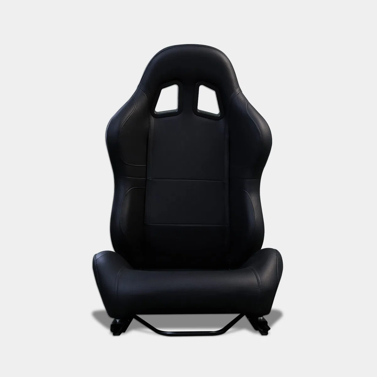 MODAUTO Asiento Deportivo Coche,Semibaquet Ajustable,Adaptable para Coches,Ríeles Incluidos,Conductor y Pasajero,para Coche y Simulador,Modelo N400, Negro,Una Unidad. (N400 Uni)