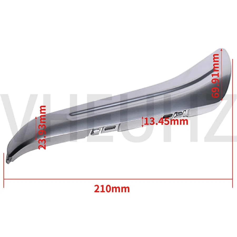 TAPA DE LA MANIJA DE LA PUERTA DELANTERA IZQUIERDA DERECHA Apoyabrazos puerta delantera compatible con FORD S-MAX GALAXY 6M21U24185BBSMDM (Delantero derecho)