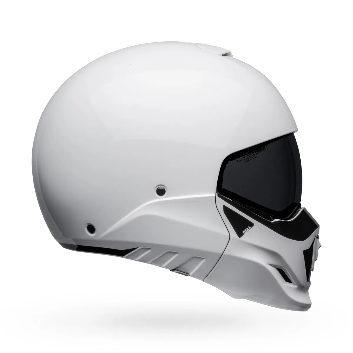 BELL Broozer - Casco (Duplet blanco brillante, grande)