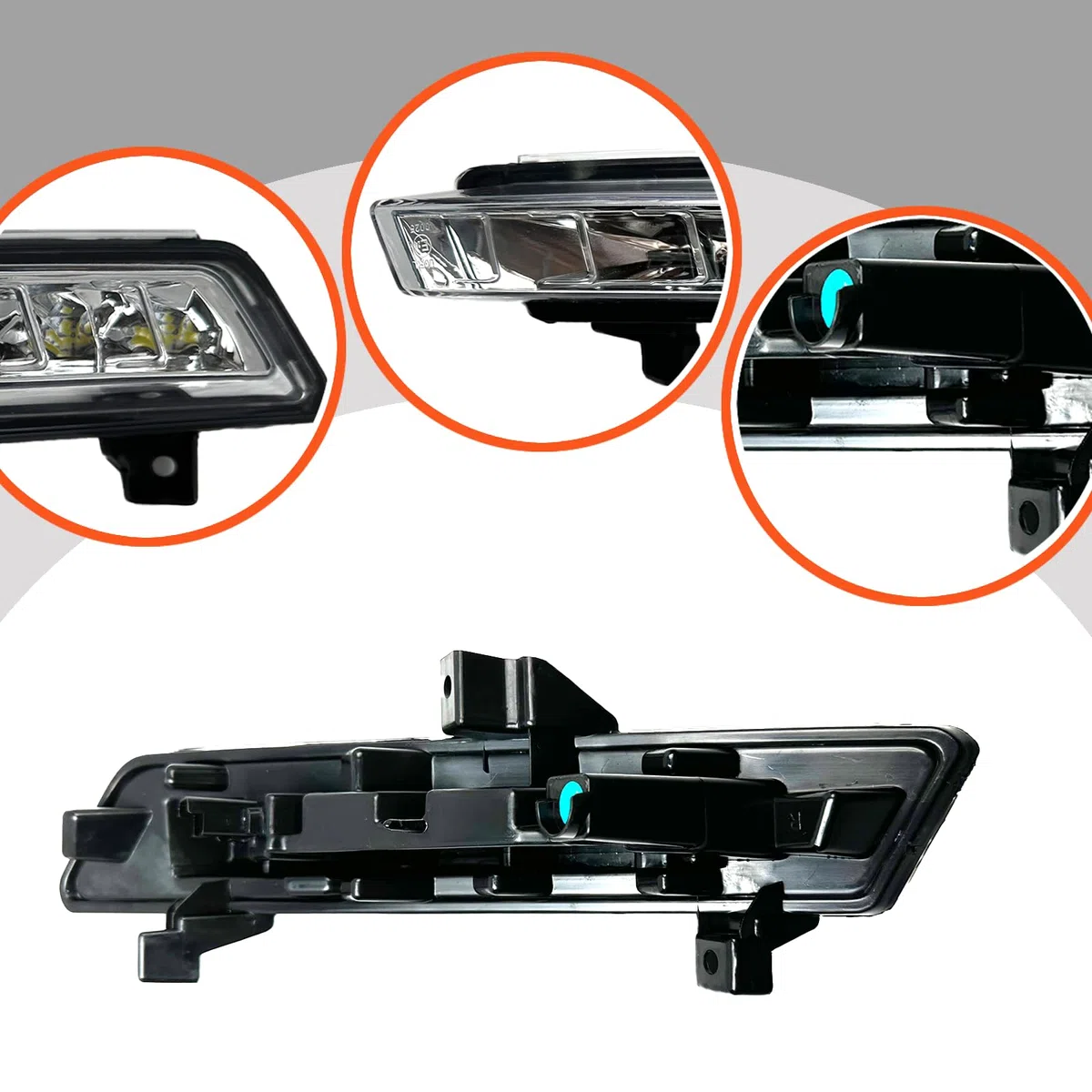 Luces diurnas delanteras derechas para coche compatibles con Renault Clio 4 (Iv) 2016-2020, luz diurna 266007864R
