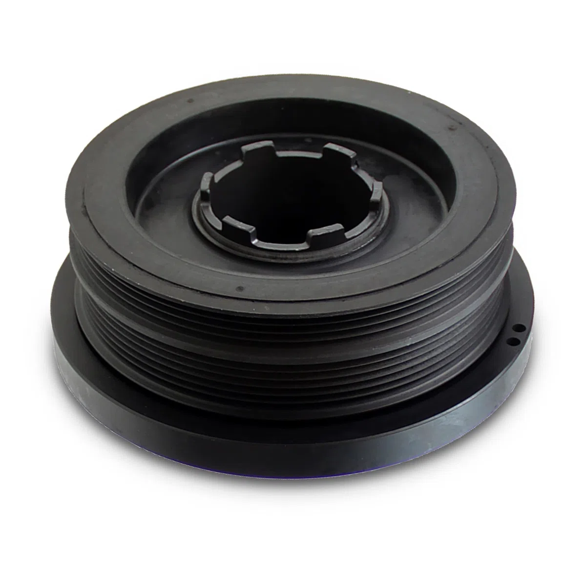 BESTPRICE 1x polea desacoplada, compatible con BMW Serie 1 (E81), 1 (E87), 3 (E46)(E90)(E91), 5 (E60), 5 Touring (E61), X3 (E83)