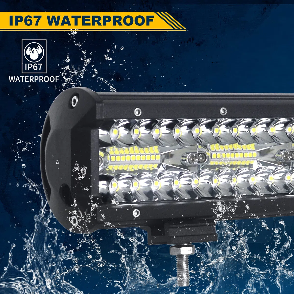 Willpower Faros LED de 30 cm, 240 W, 12 V, 24 V, resistente al agua, combo para todoterreno, coche, tractor, luz de marcha atrás, luz de marcha atrás